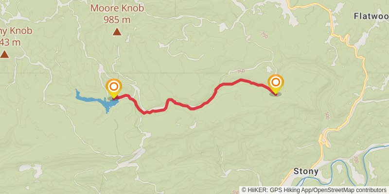 Chief Benge Scout Trail stage 2 Map