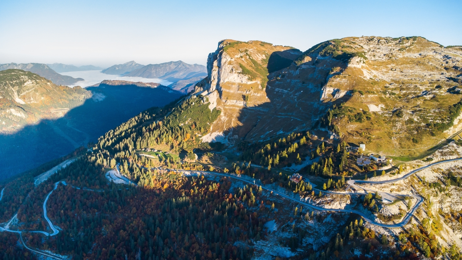 An image depicting the trail Bad Aussee to Ödensee and its surrounding area.