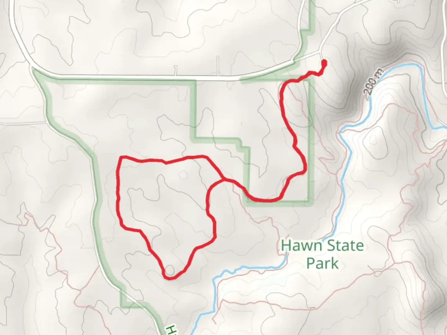 An image depicting the trail White Oaks Loop Trail and its surrounding area.