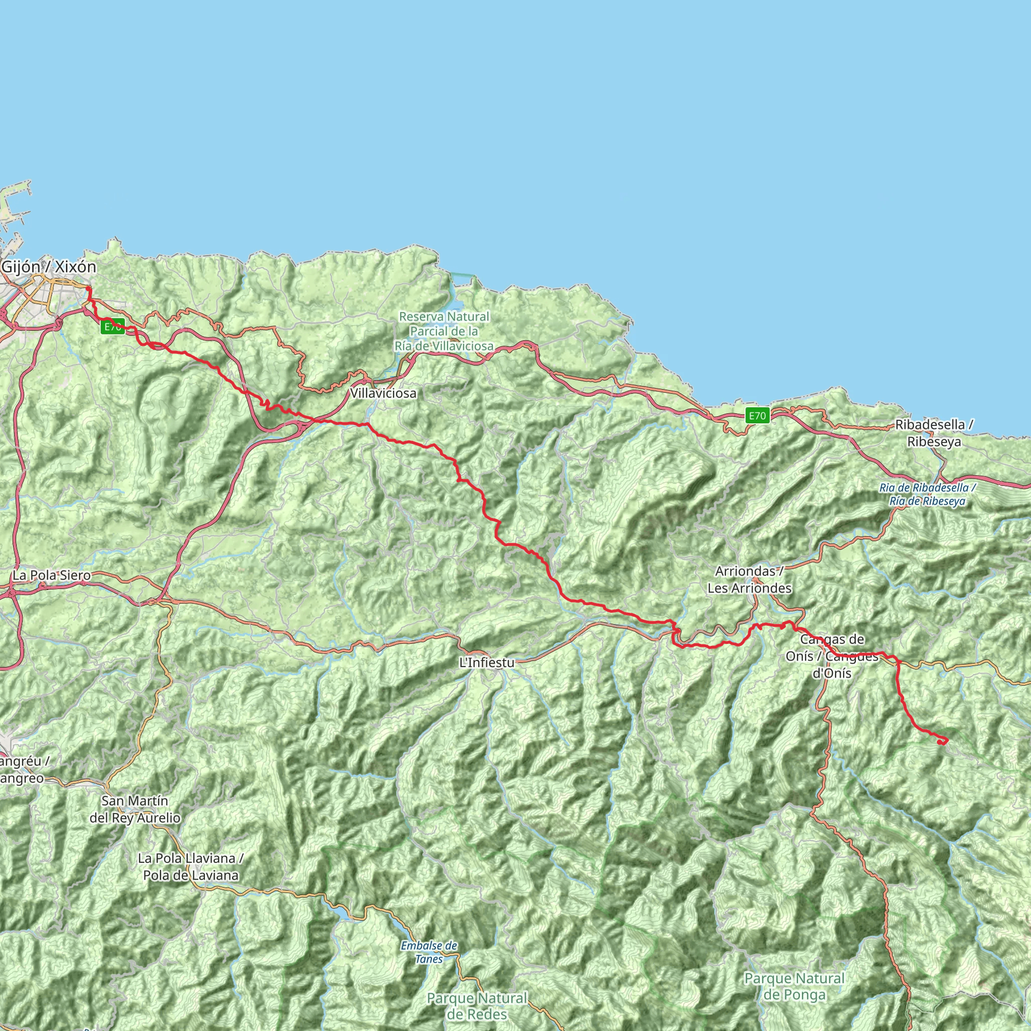 GR 108 Andariega Crossing mobile static map