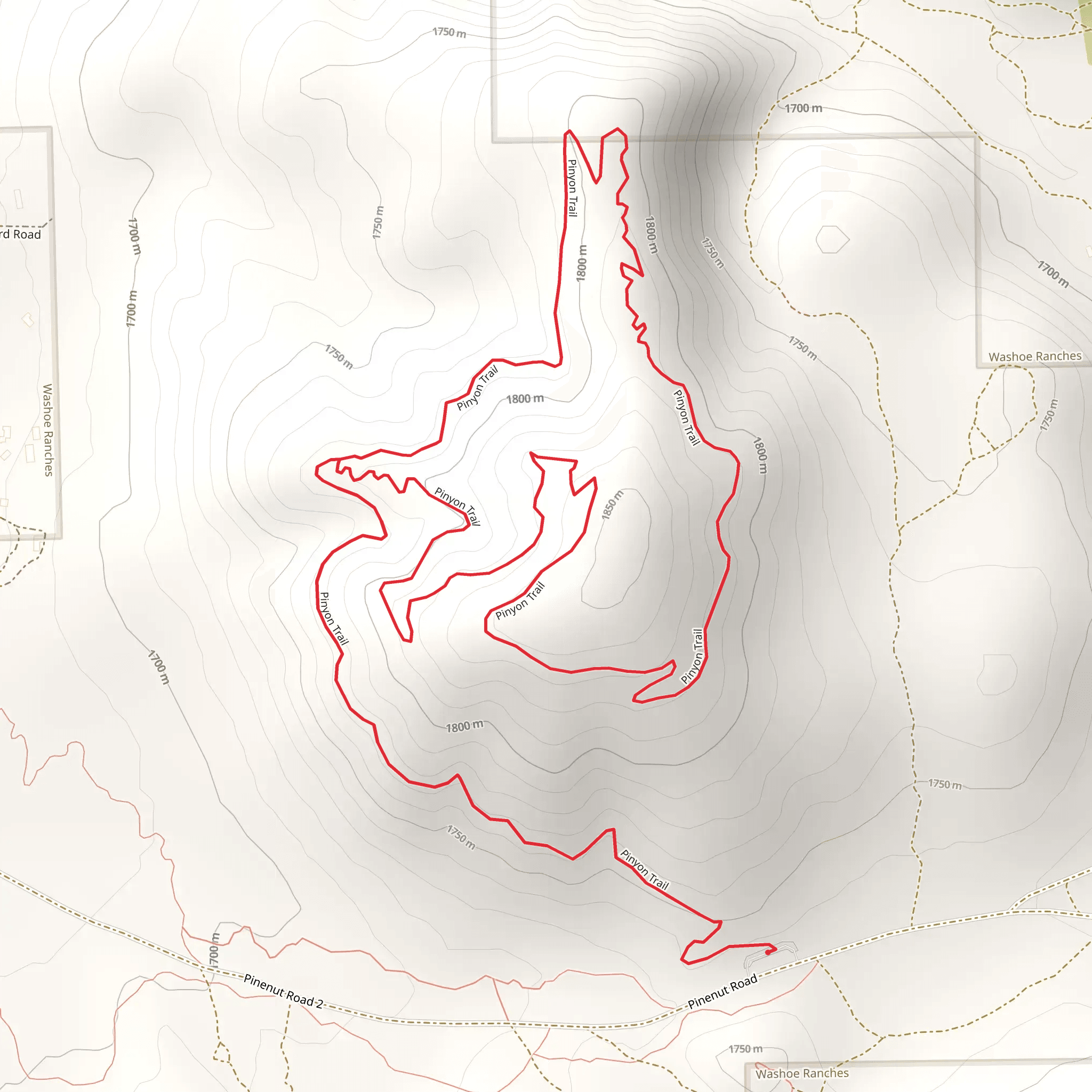 Pinyon Loop Trail mobile static map