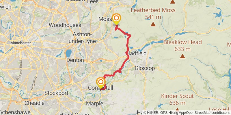Middleton in Teesdale to Dover Walk stage 12 Map