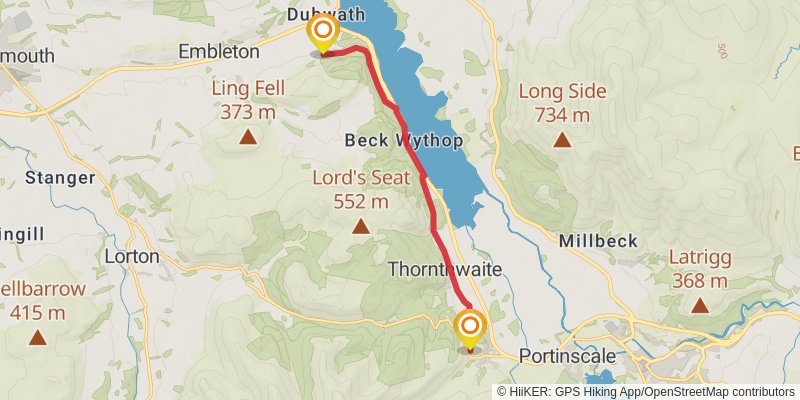 North West Cumbria Loop stage 3 Map
