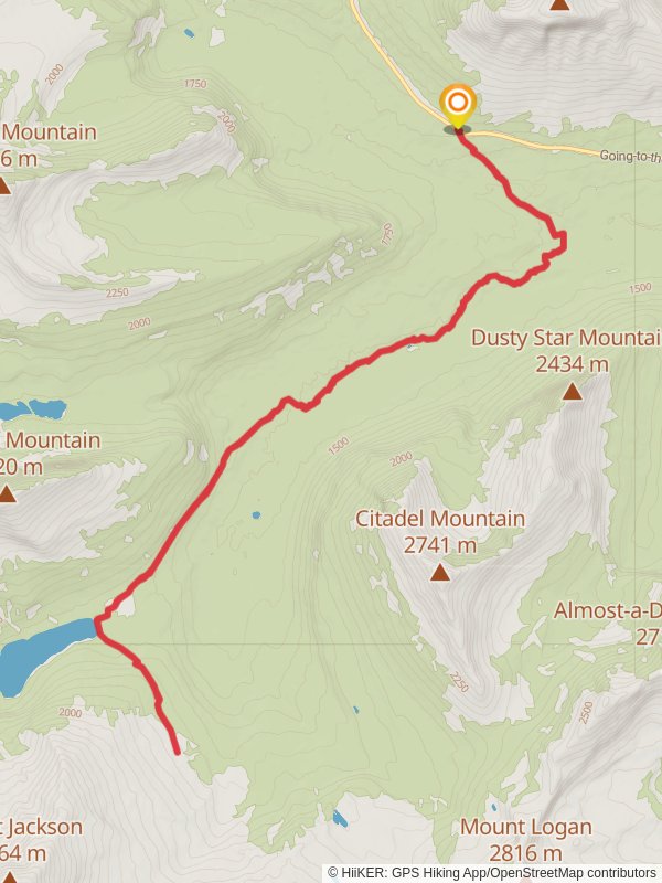 Gunsight Lake and Gunsight Pass Trail
