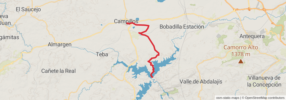 GR 249 Gran Senda de Málaga stage 20 Map