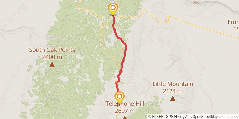 Hayduke Trail stage 48 Map