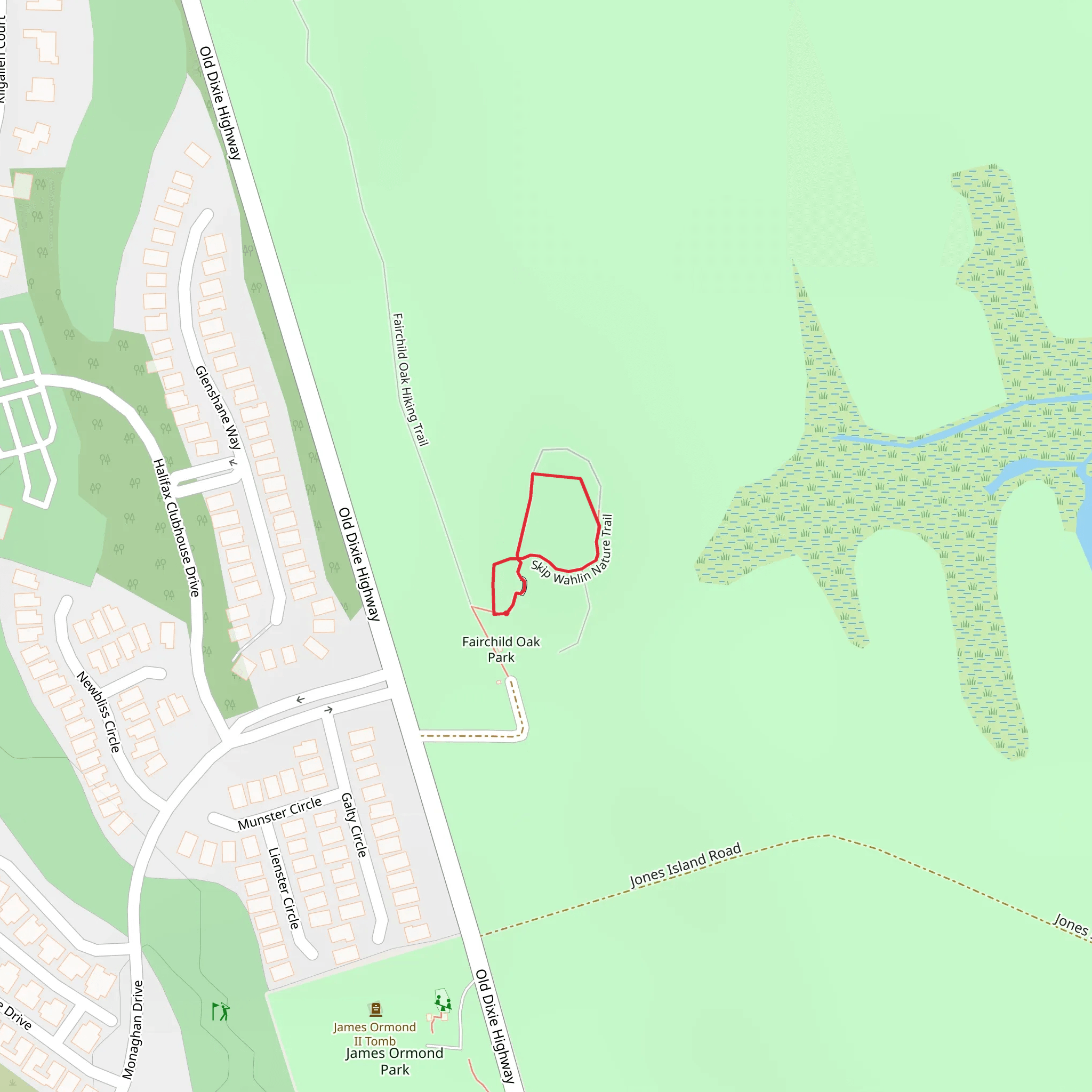 Skip Wahlin Nature Loop Trail mobile static map