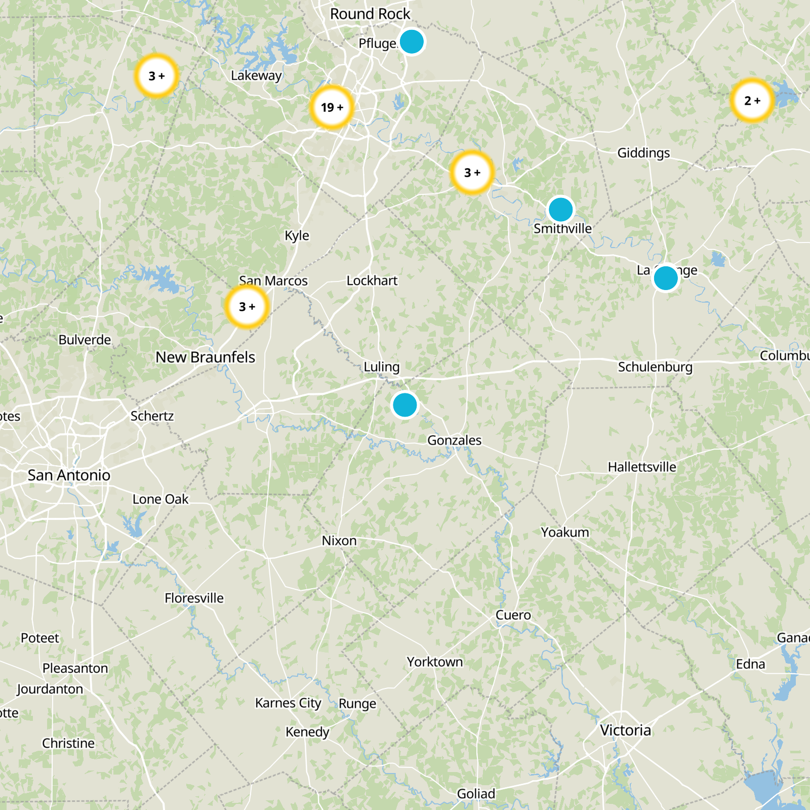 Gonzales County Static Map