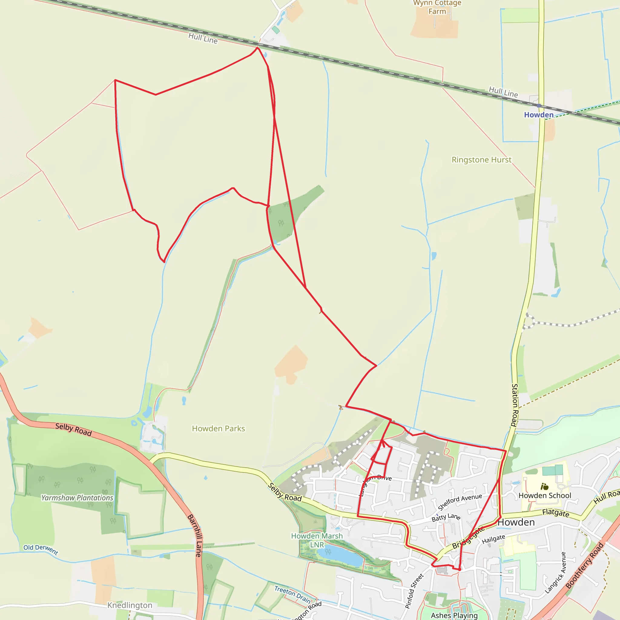 Howden Loop mobile static map