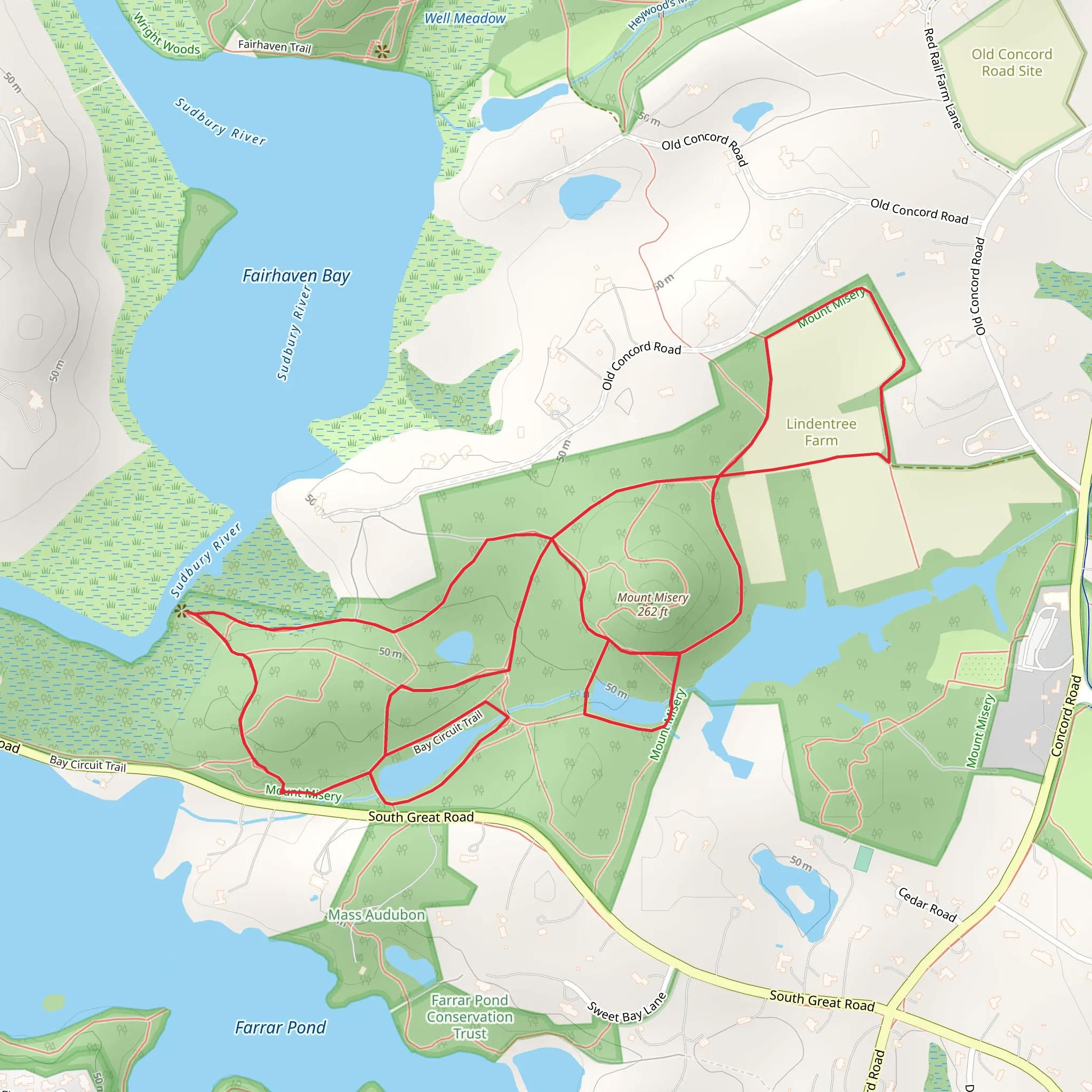 Mount Misery Loop mobile static map