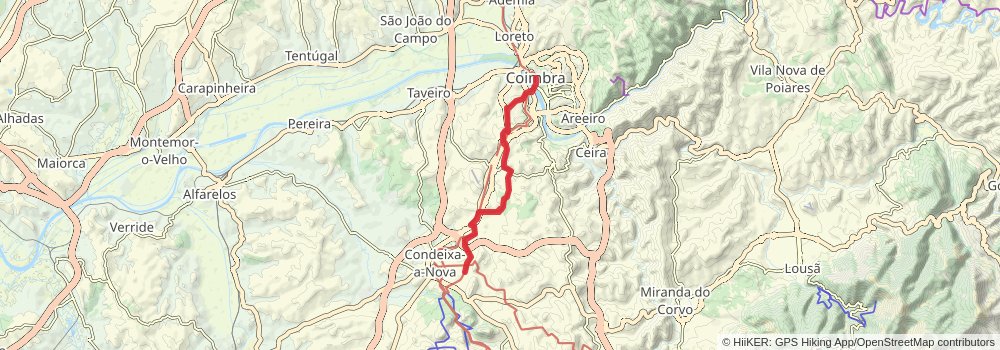 Camino Portugues da Costa stage 12 Map