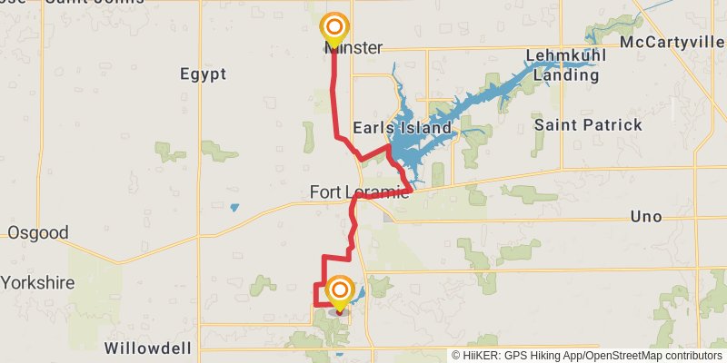 Buckeye Trail stage 27 Map