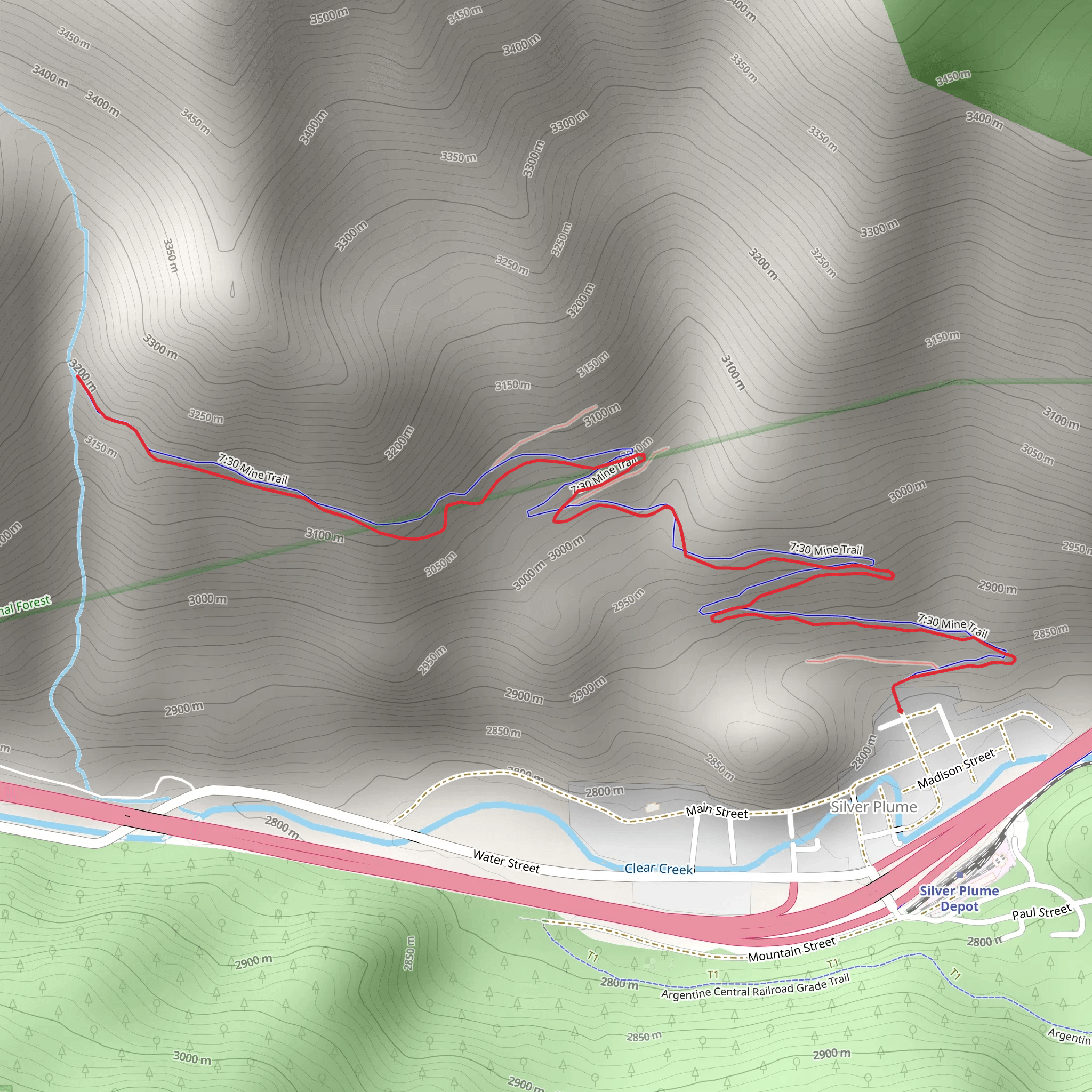 Mine 7-30 Trail mobile static map