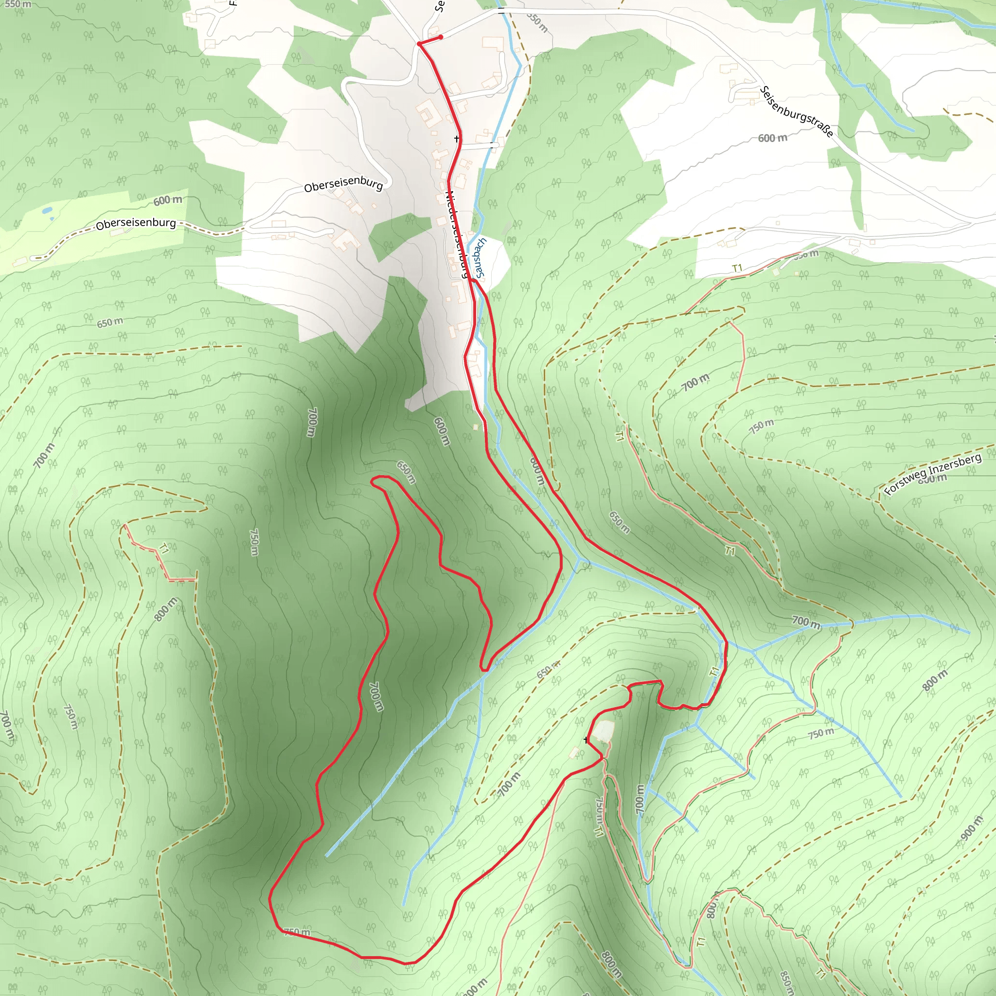 Seisenburgrunde - Seisenburg Ruin mobile static map