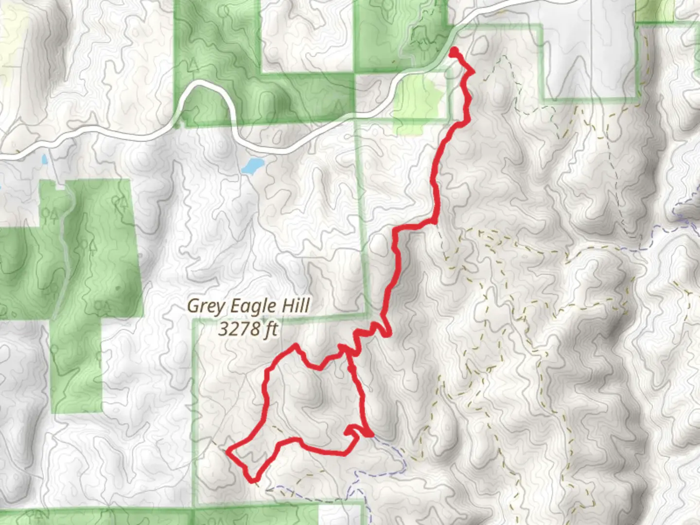 An image depicting the trail Dru Barner, Balderson and Little Silver Loop Trail and its surrounding area.
