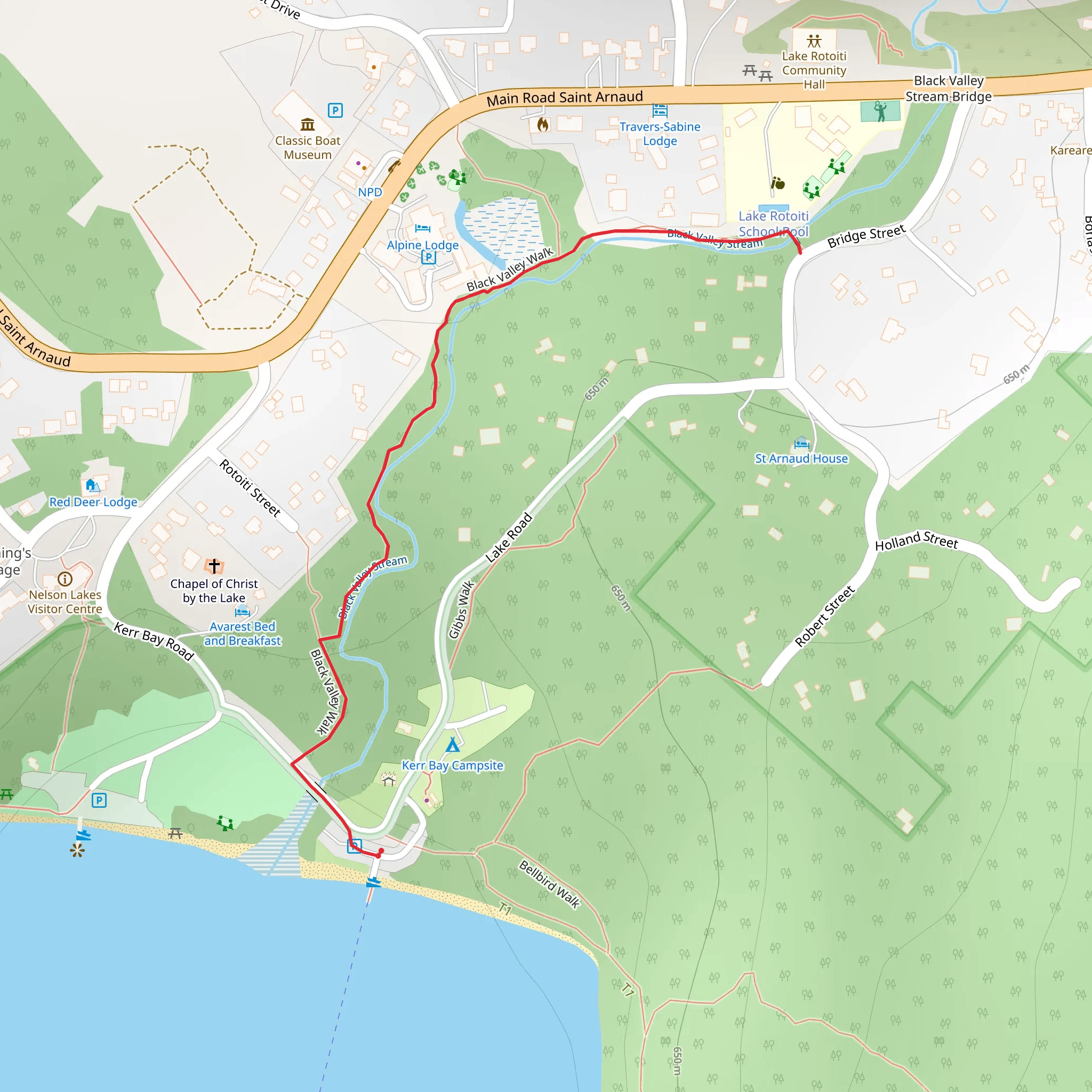Black Valley Walk mobile static map