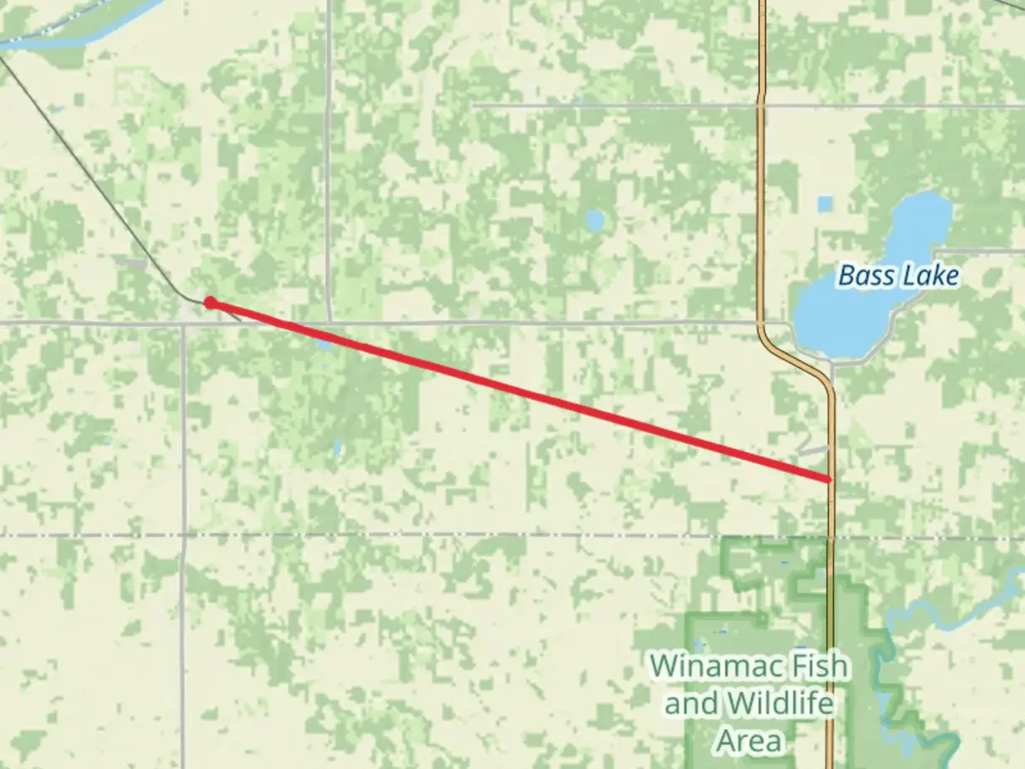 An image depicting the trail North Judson Erie Trail and its surrounding area.