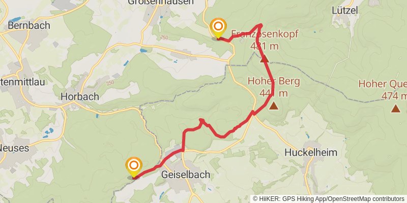 Spessartbogen alt 1 Map