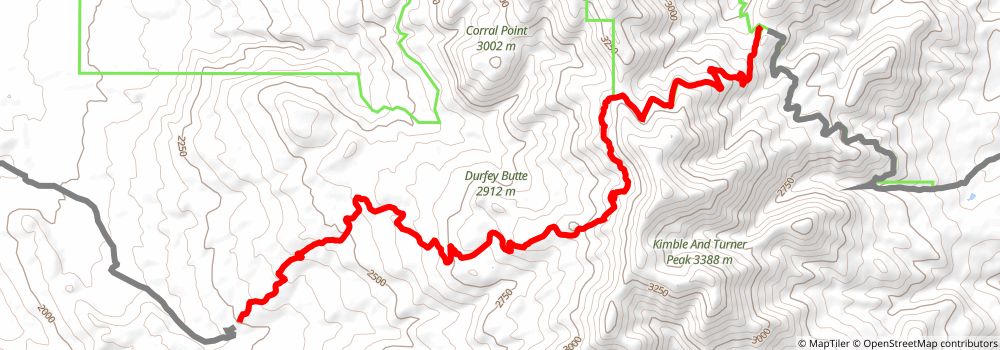 American Discovery Trail South Route stage 308 Map