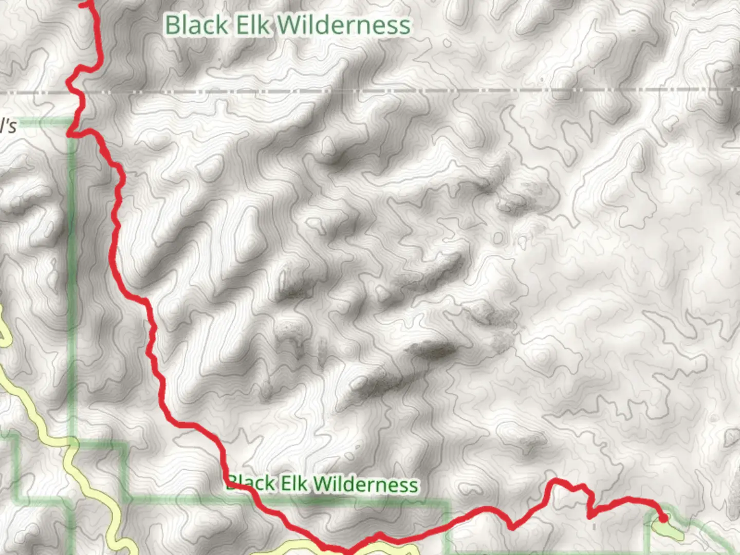 An image depicting the trail Norbeck Trail and its surrounding area.