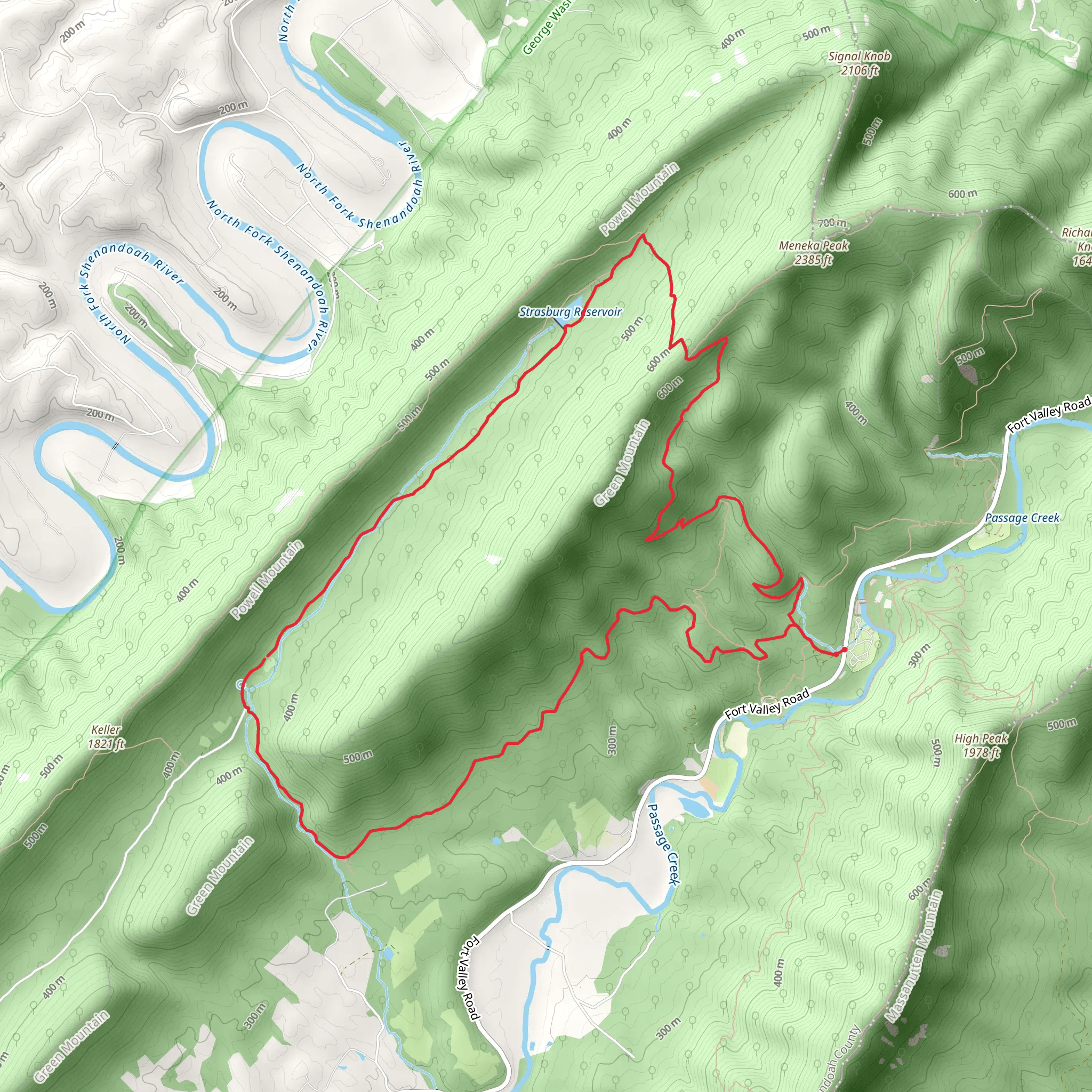 Mudhole Gap Loop Trail mobile static map