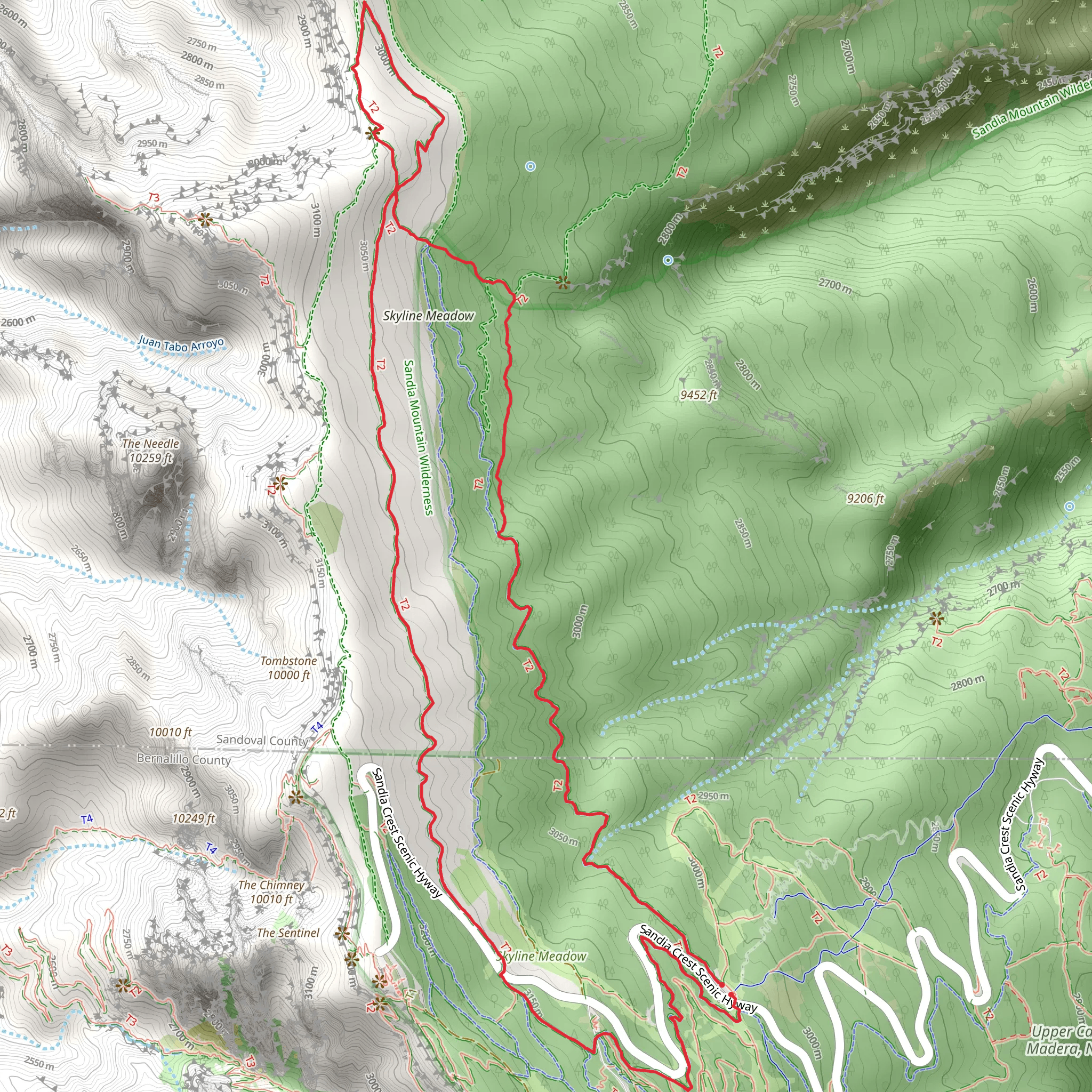 Survey Trail and 10K Trail Loop mobile static map