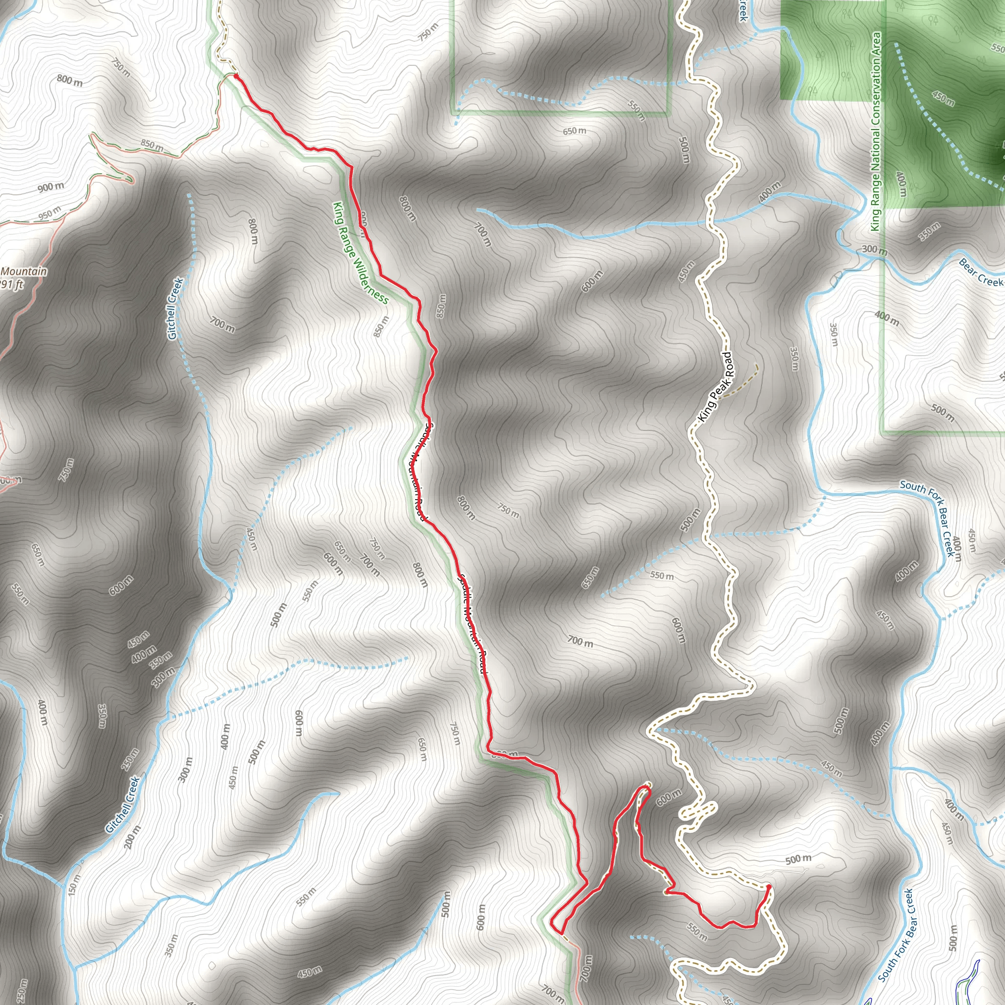 Saddle Mountain Road Walk mobile static map