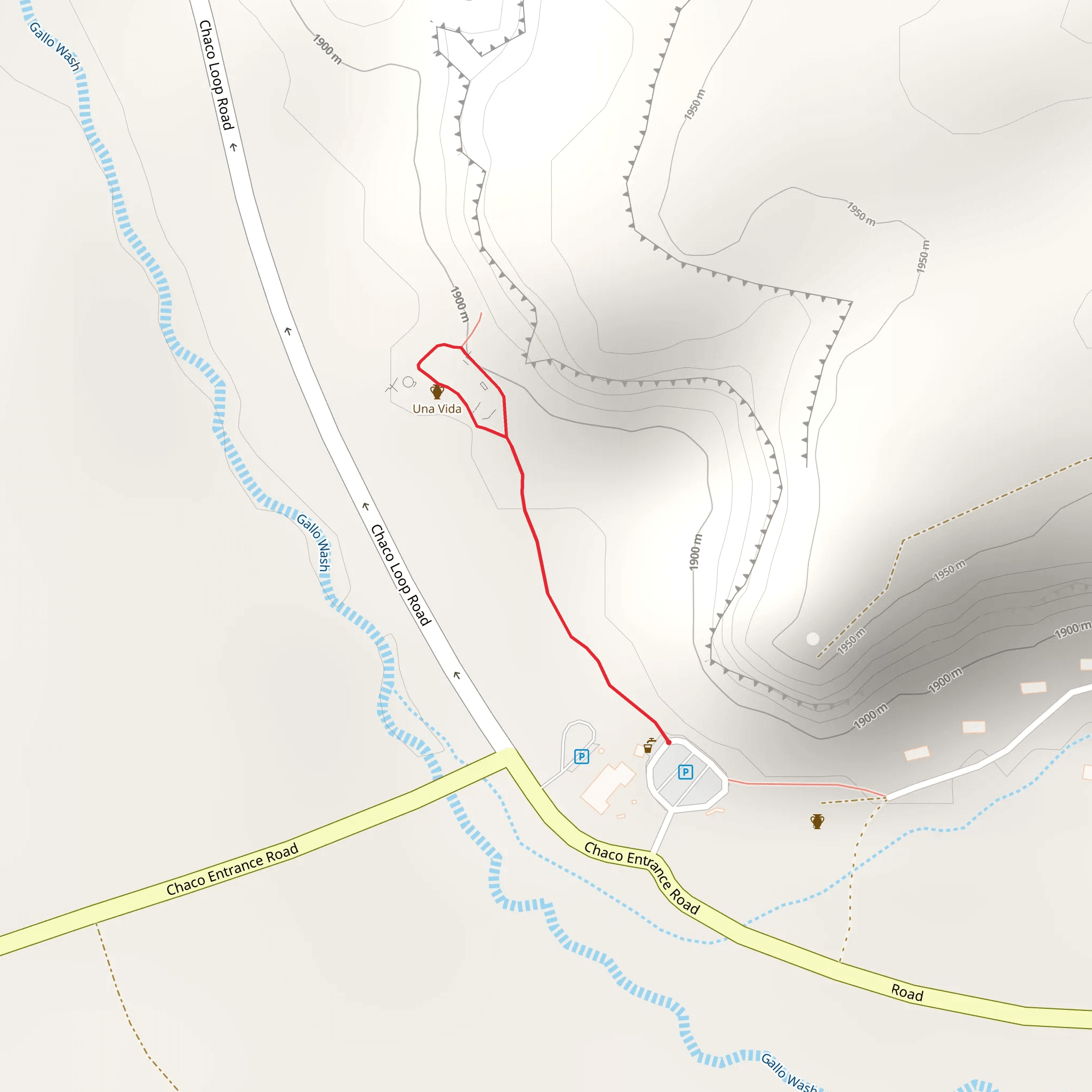 Una Vida Trail mobile static map