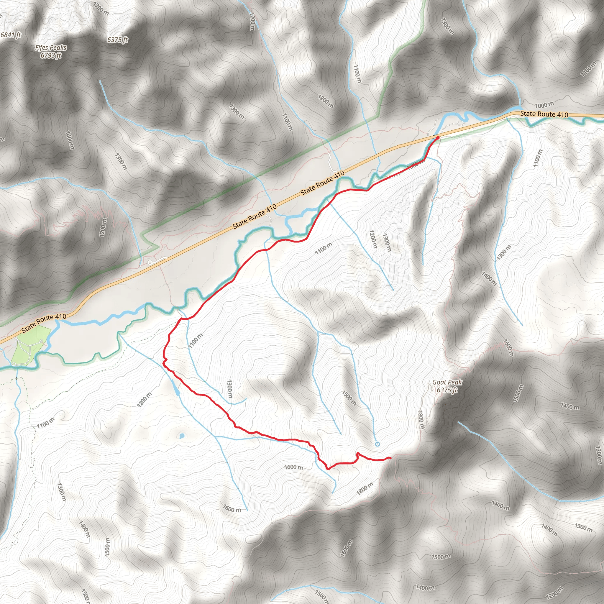 Pleasant Valley Lake Trail mobile static map