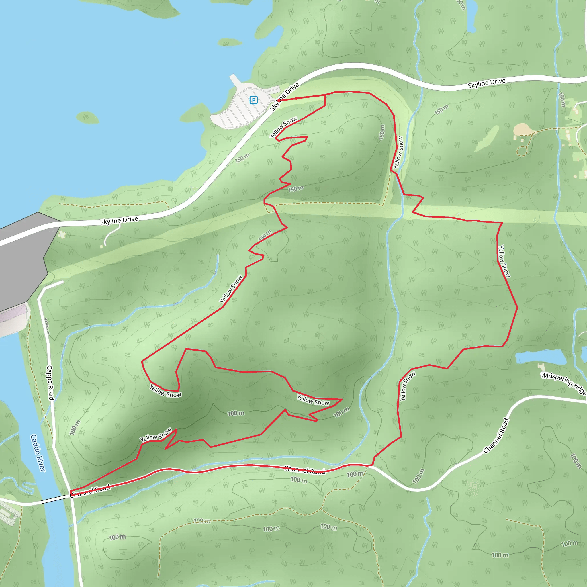 Yellow Snow Loop mobile static map