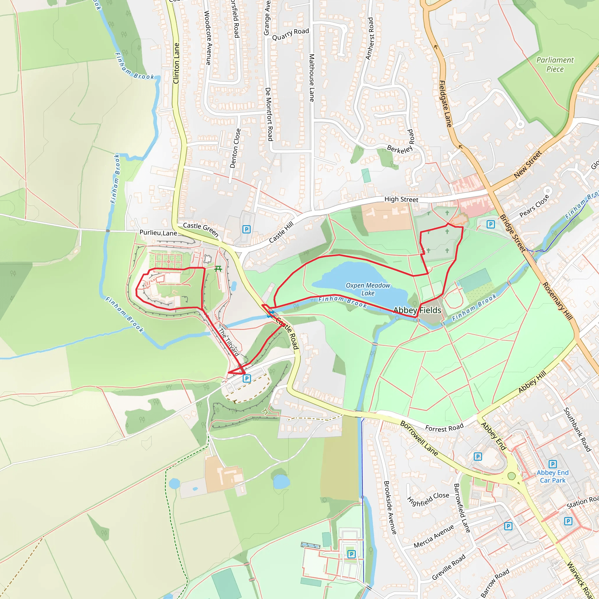 Kenilworth mobile static map