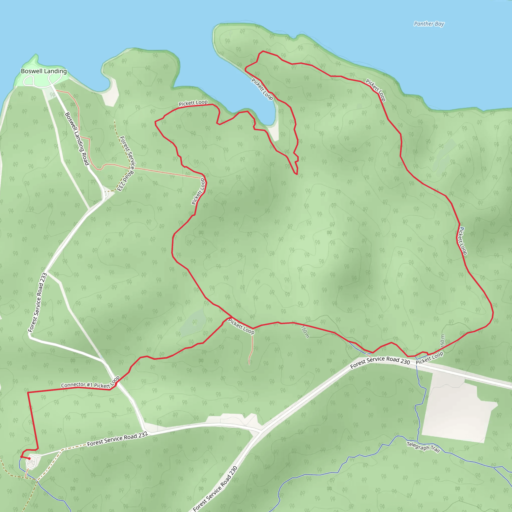 Pickett Loop mobile static map