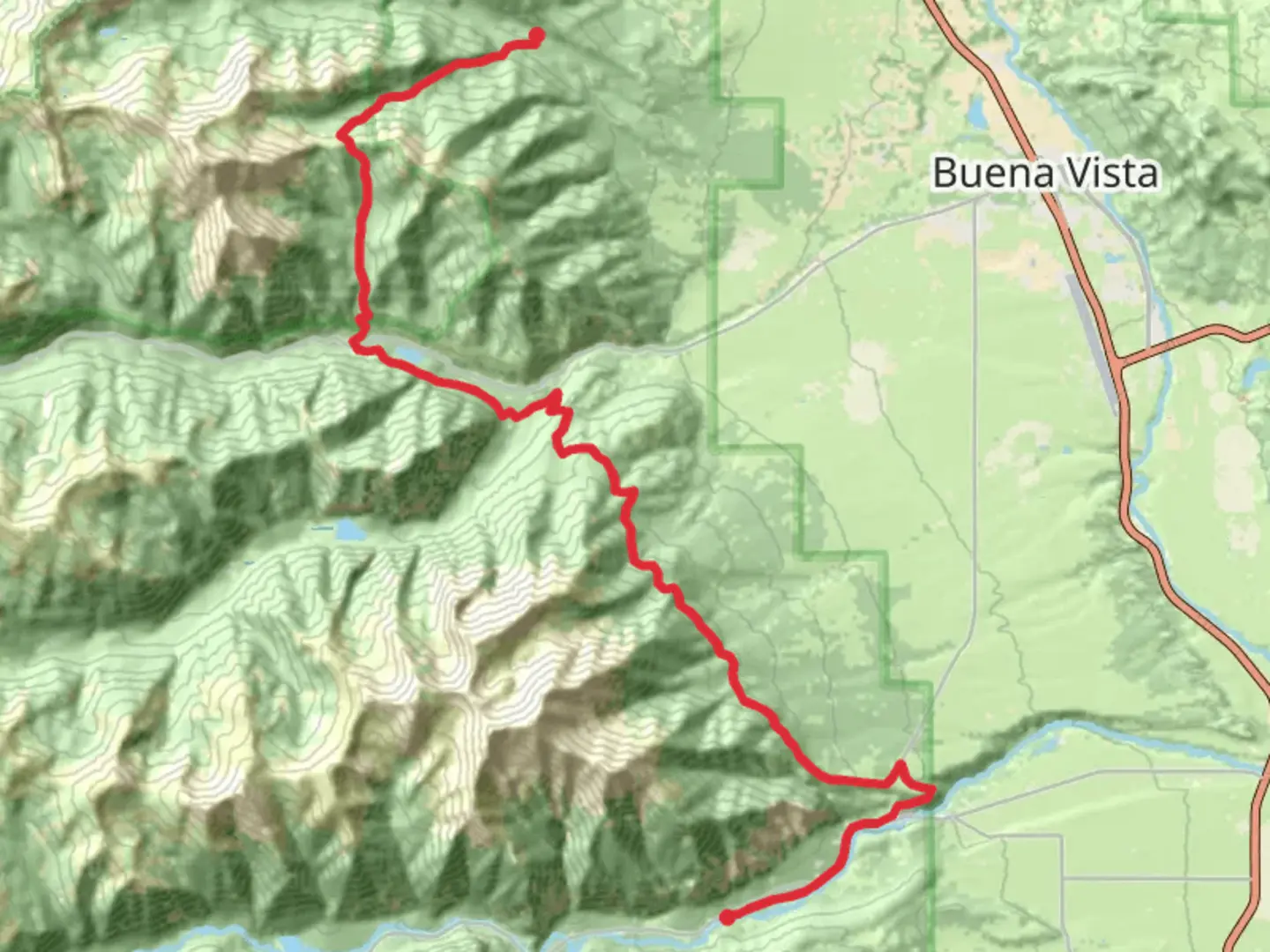 An image depicting the trail Colorado Trail - Silver Creek and its surrounding area.