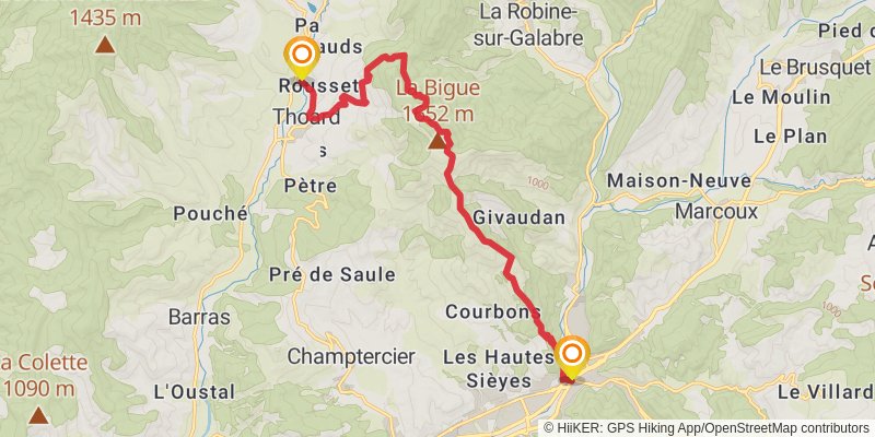 Grande Traversée des Préalpes stage 3 Map