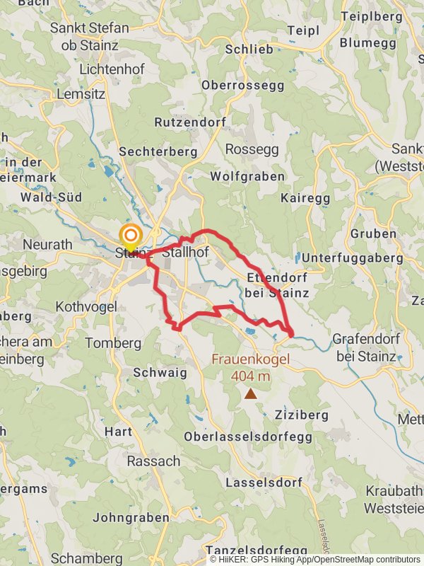 Around the Stainzbach mobile static map