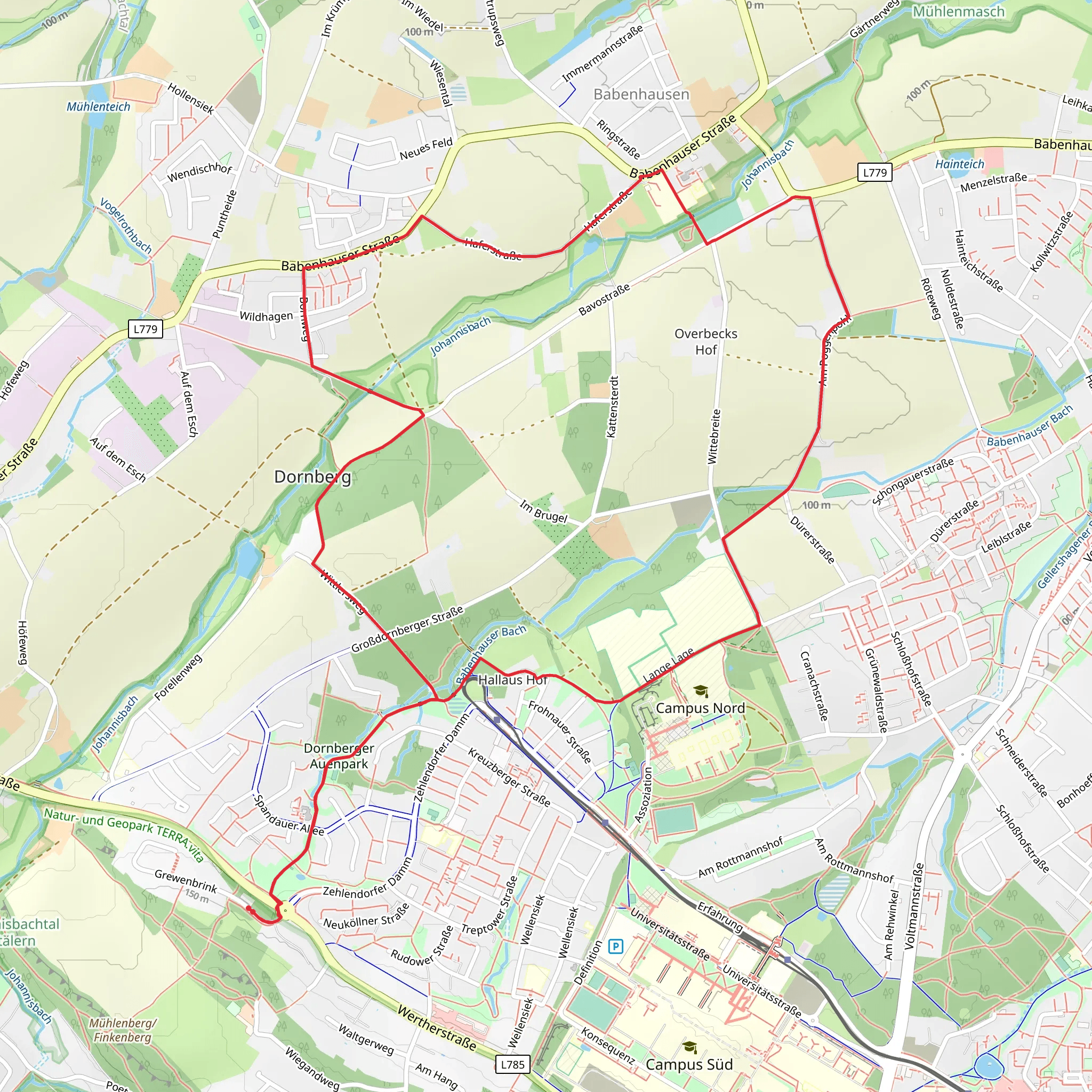 A3 - Dornberg Loop mobile static map