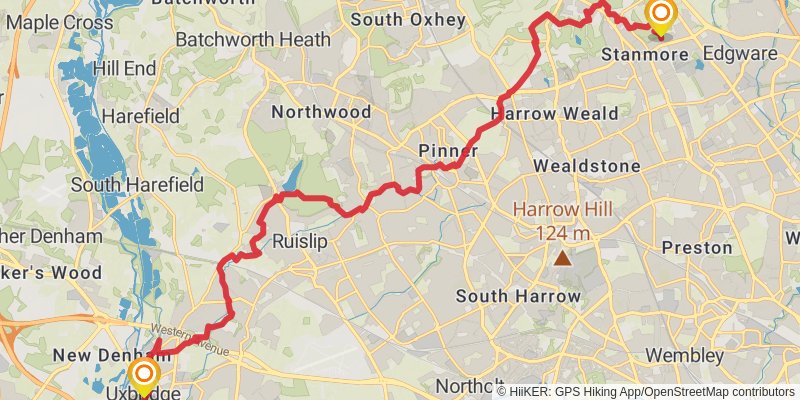 Middlesex Greenway stage 2 Map