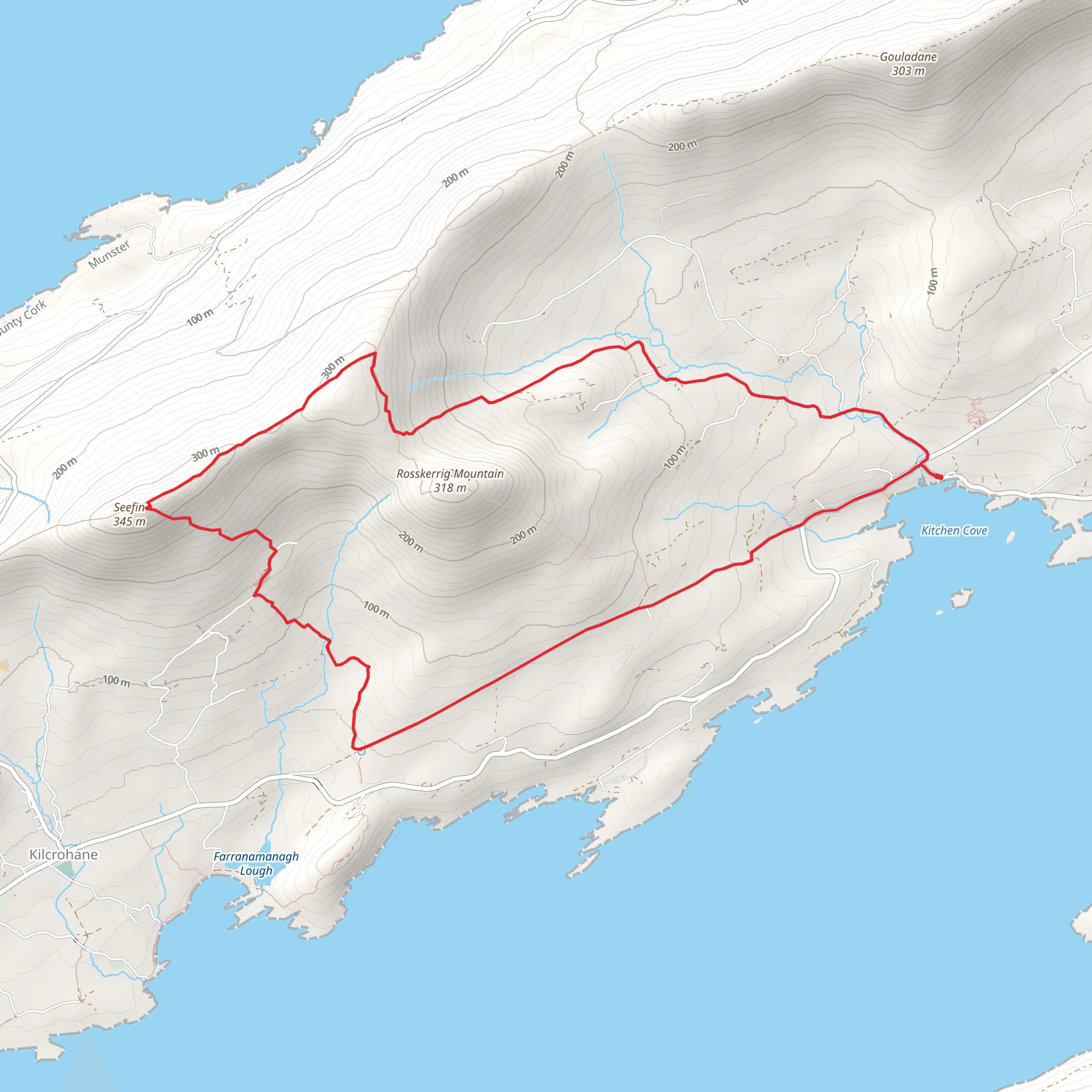 Seefin Loop - Sheep's Head mobile static map