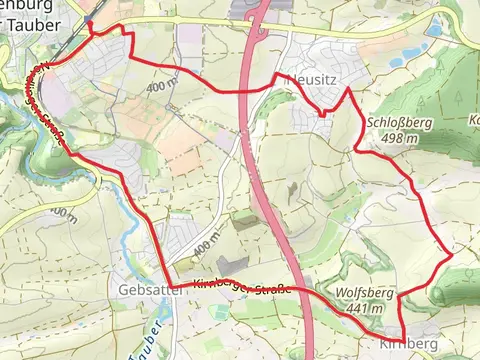 Rothenburg ob der Tauber and Gebsattel Loop