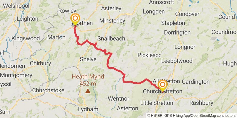 Cross Britain Way stage 16 Map