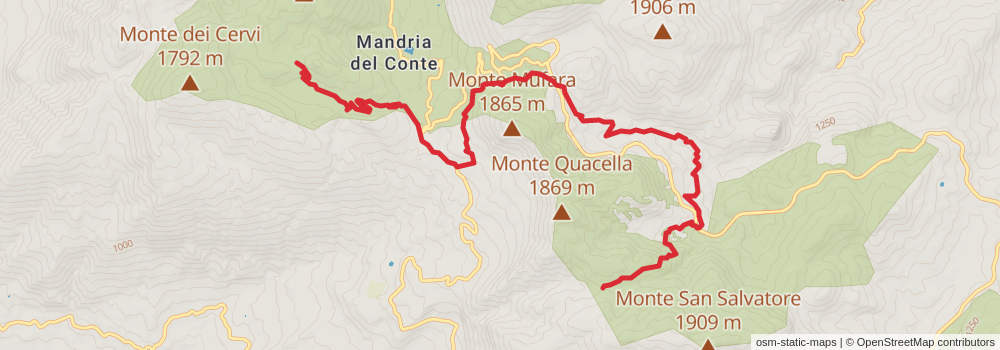 Sentiero Italia - Sicily Section stage 23 Map