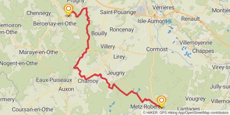 GR 2 - Sentier de la Seine stage 9 Map