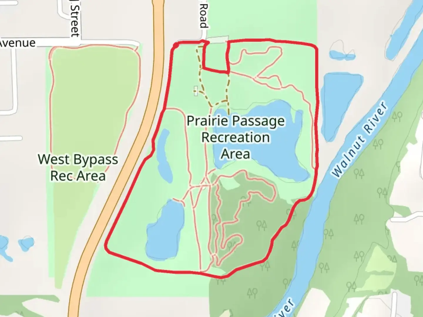 An image depicting the trail Knebler Pond Loop and its surrounding area.