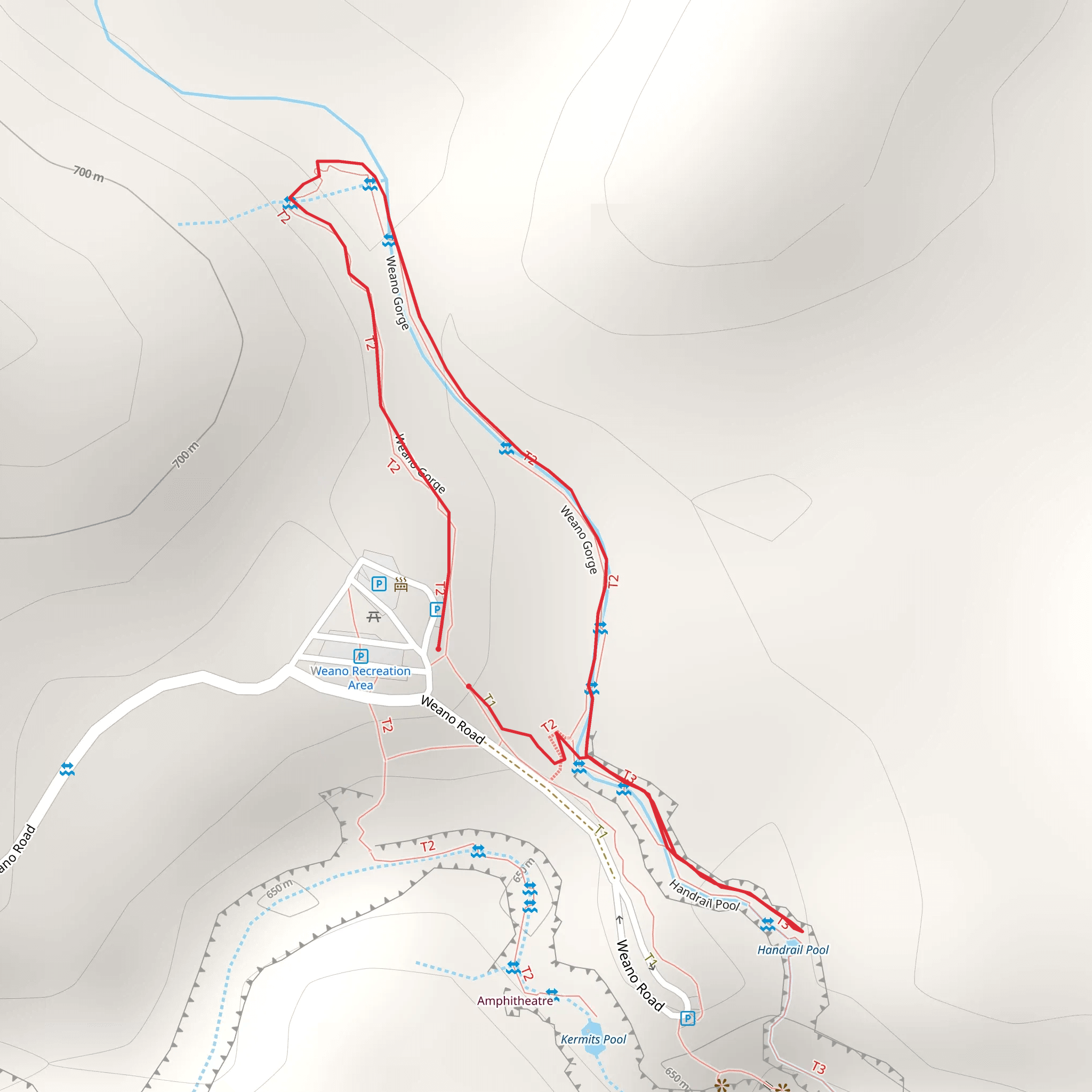 Handrail Pool Track mobile static map