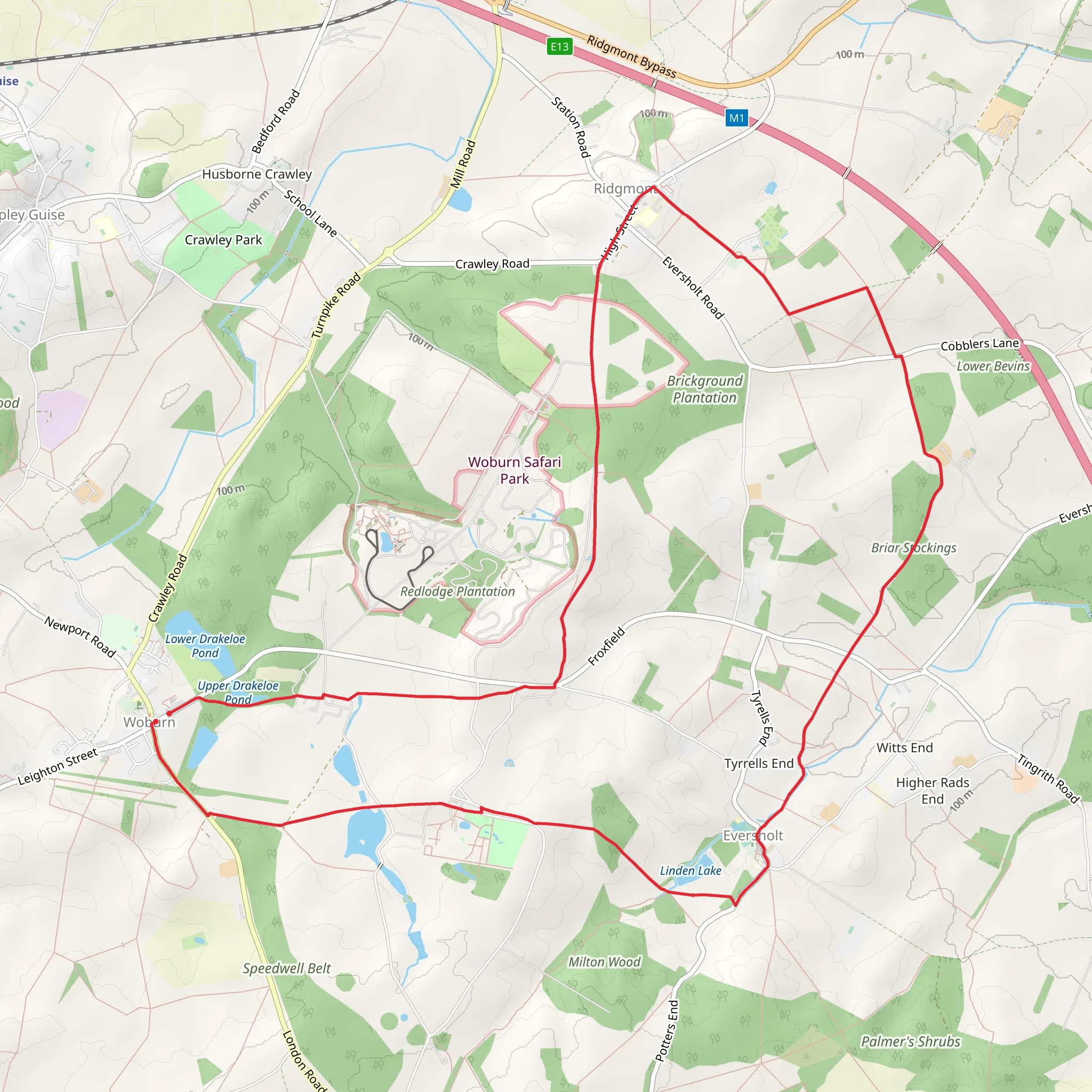 Woburn Estates Circular mobile static map