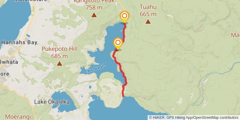 Eastern Okataina Walkway stage 2 Map
