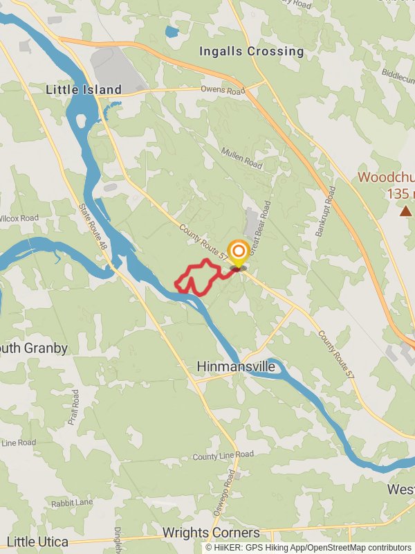 Great Bear Recreational Area -Oswego River Loop mobile static map