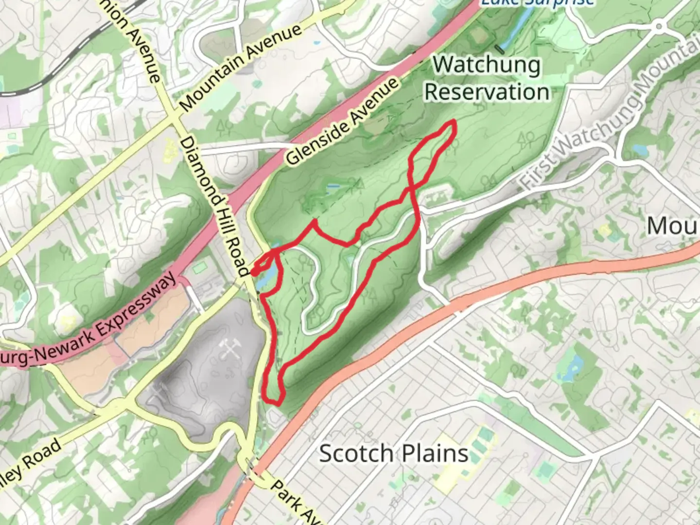 An image depicting the trail White Loop Trail and its surrounding area.