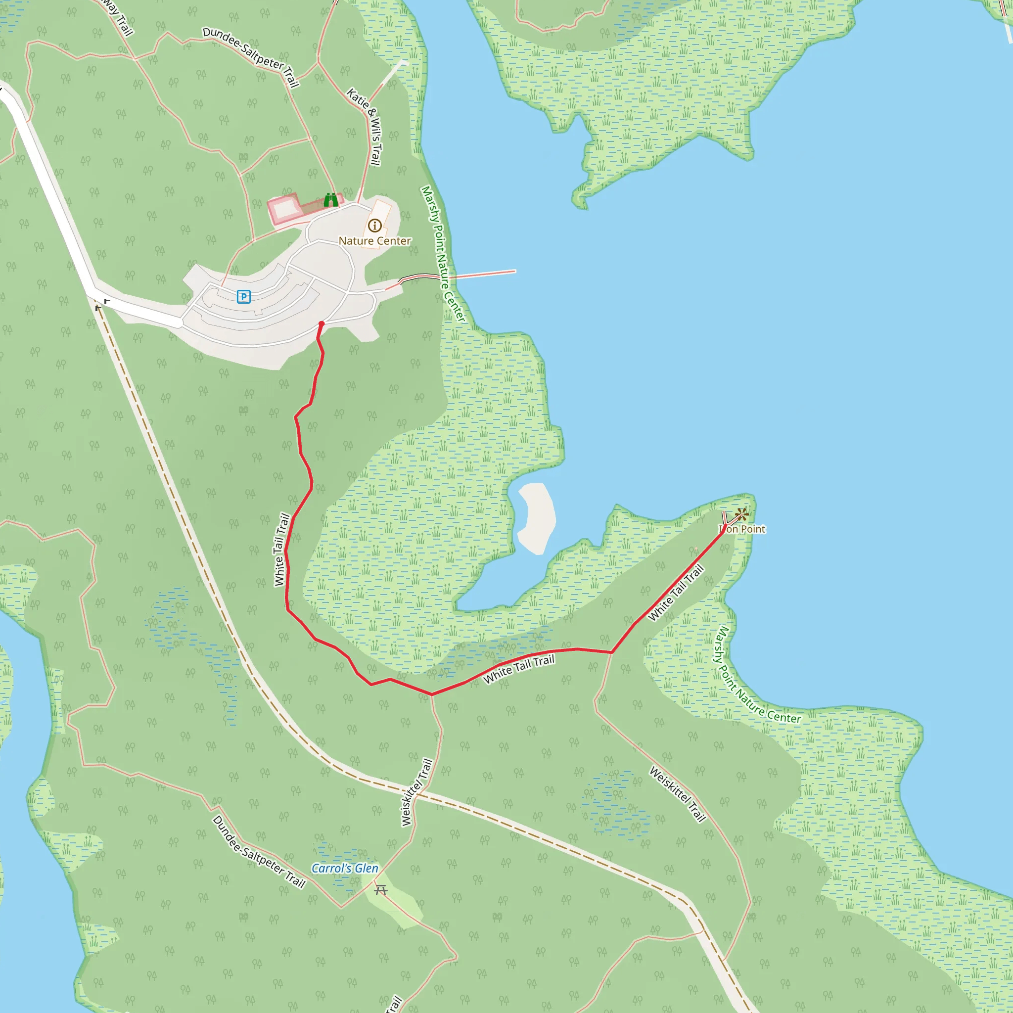 White Tail Trail mobile static map