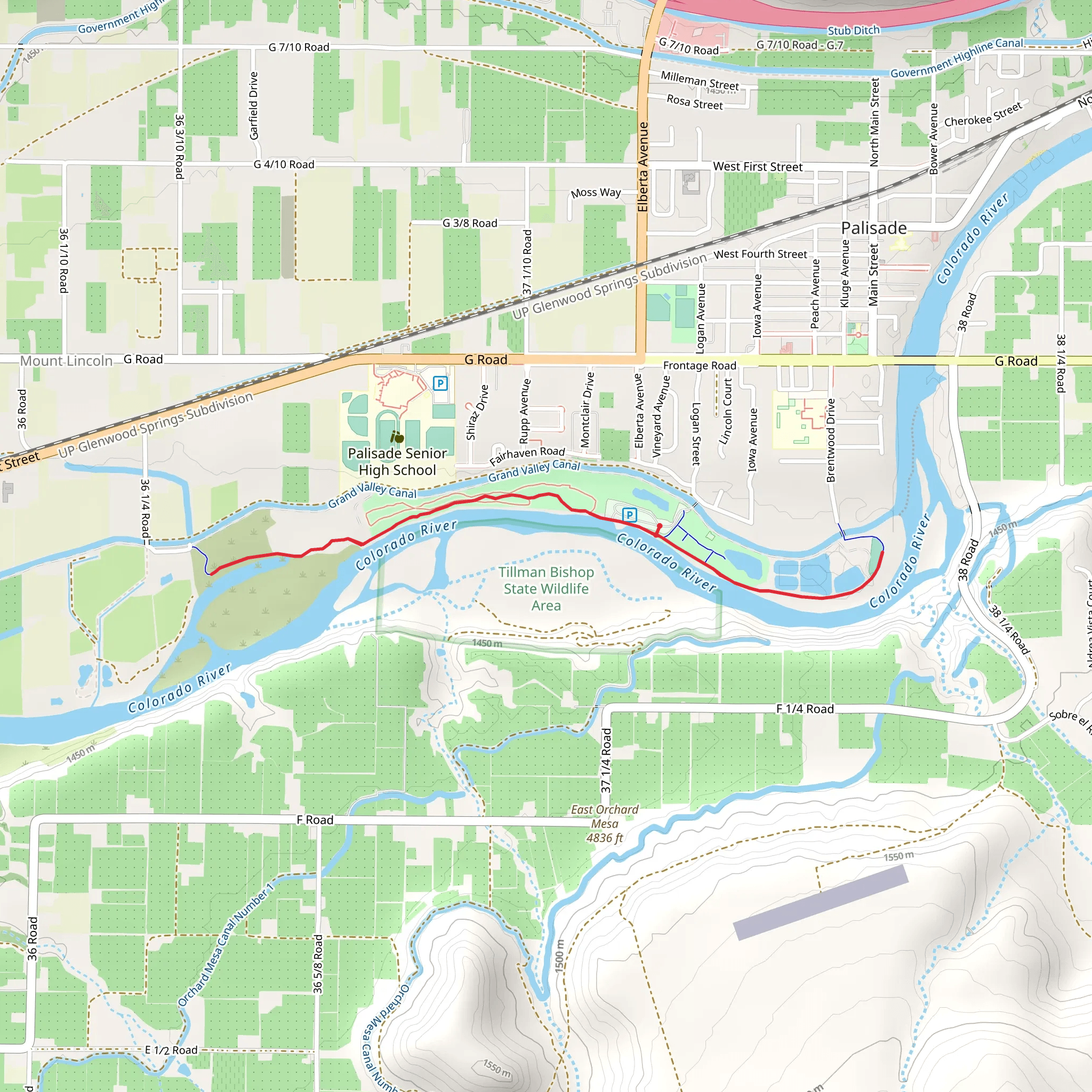 Riverfront Trail - River Bend Park mobile static map